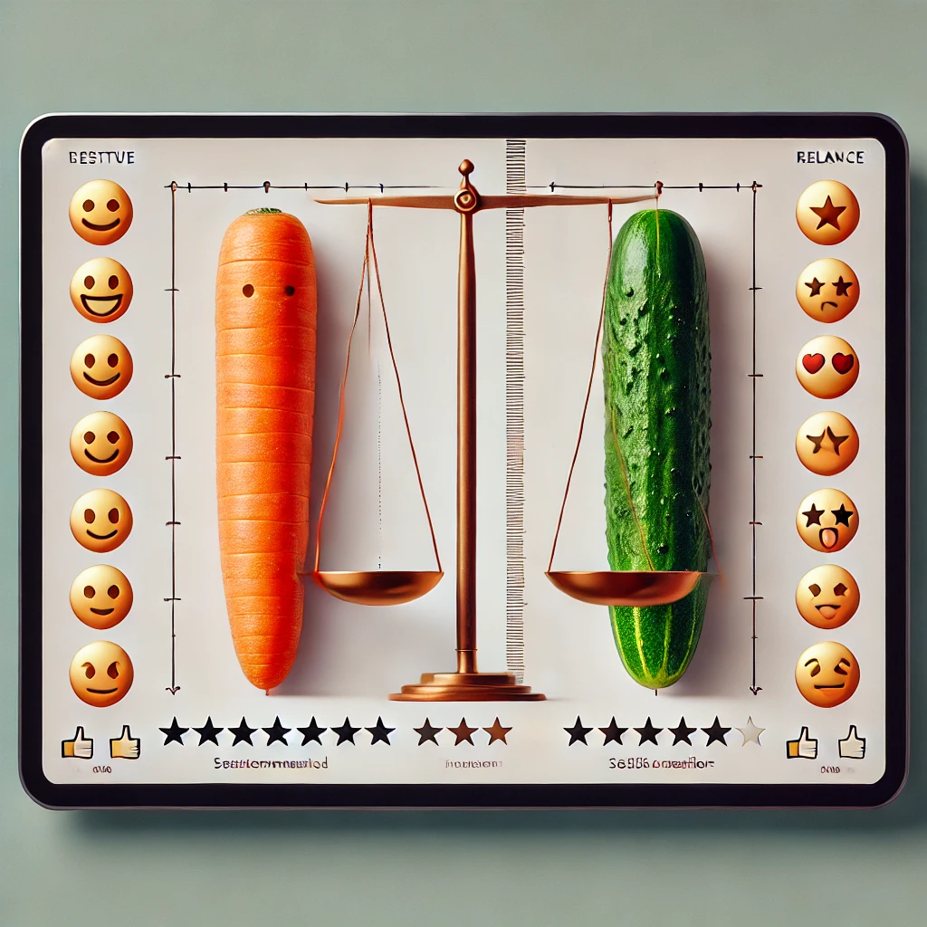 cucumber compared to carrot pic